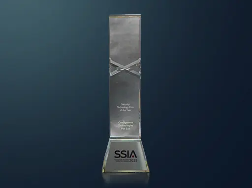 OneSystems Technologies Security Tech Firm of the Year awarded by SAS durng SSIA in 2025